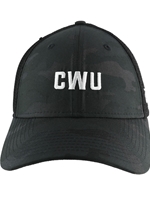 CWU Black New Era Camo Hat