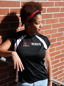 Ladies Central Wildcats Vneck Volleyball Tee