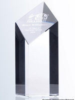 Crystal Diamond Tower Award (Customizable)