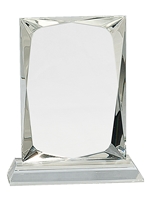 Crystal Rectangle Award (Customizable)
