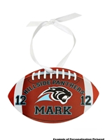 Ornament Football Shaped (Customizable)