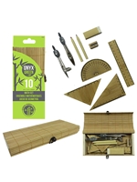 Onyx Green Bamboo Math Set 10 Piece