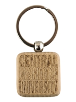 Central Washington Wood Keychain