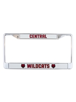 Central Wildcats License Plate Frame