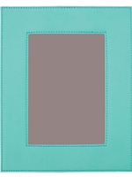 Teal Leatherette Frame (Customizable)