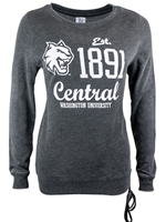 Ladies 1891 Central Lace Up Sweatshirt