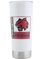 Crimson Cat Head 20oz. White Thermos
