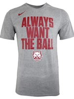 Gray Nike 'Always want the ball' Tee