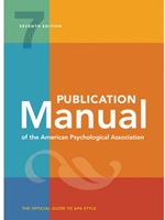 PUBLICATION MANUAL OF THE AMERICAN PSYCHOLOGICAL ASSOCIATION