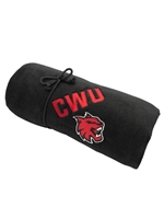 CWU Black Fleece Blanket