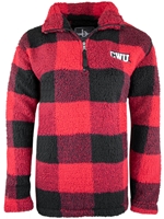 CWU Buffalo Check Sherpa 1/4 Zip