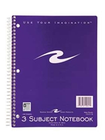 3 Subject Spiral Notebook -- Value