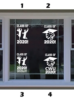 Vinyl Window Decal Large - Graduation