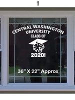 Vinyl Window Decal Extra Large - Graduation