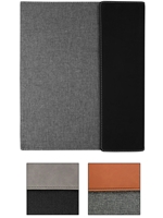 Large Canvas Padfolio with Leather (Customizable)