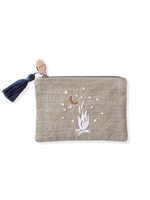 Campfire Linen Coin Pouch