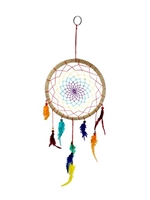 Rainbow Feathered Dream Catcher