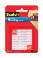 Scotch Removable Mounting Squares 16 Pk