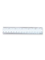 Plastic Ruler -- 6" Clear