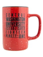 Central Crimson Ceramic Camper Mug