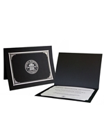 CWU Certificate Holder -- Black and Silver