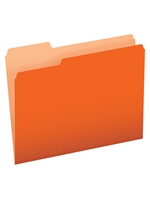 File Folders -- 1/3 Cut Orange