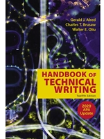 IA:CS 325: HANDBOOK OF TECHNICAL WRITING WITH 2020 APA UPDATE