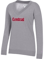 Central Ladies Long Line VNeck Sweatshirt
