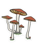 Mushroom Bunch Sticker