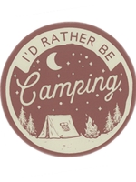 I'd Rather Be Camping Sticker