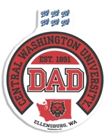 CWU Dad Circle Decal