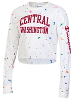 Central Ladies Paint Splatter Crew Neck