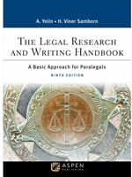 (EBOOK) THE LEGAL RESEARCH AND WRITING HANDBOOK: A BASIC APPROACH FOR PARALEGALS