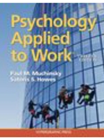 DLP:PSY 456: PSYCHOLOGY APPLIED TO WORK