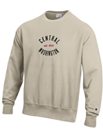 Central Reverse Weave Crew Neck