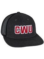 CWU Heather Black Snap Back