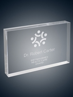 Acrylic Award Rectangle Clear