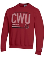Champion Crimson Crew Neck Sweatshirt
