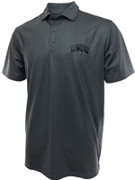 Antigua Patterned Black Tonal Polo