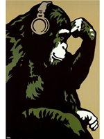 POSTER - MONKEY THINKER