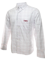 Antiqua White Plaid Button Up