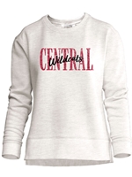 Ladies Oatmeal Crew Neck Sweatshirt