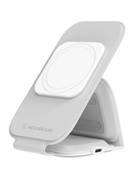 Scosche MagicMount Travel Folding 2-in-1 Wireless Charger - White