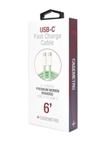 6' USB-C TO USB-C FAST CABLE - GREEN