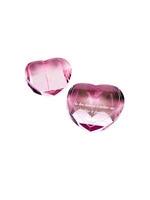 Pink Crystal Heart Paperweight