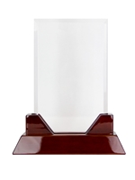 Acrylic Prestige Award with Rosewood Base