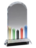 Crystal Dome Award with Color Crystal Detail