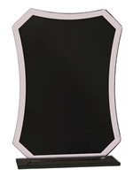 Black Rectangle Reflection Glass Award