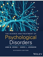 IA:PSY 449: THE SCIENCE AND TREATMENT OF PSYCHOLOGICAL DISORDERS