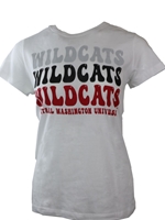 CWU Ladies White Bubble Graphic Tee